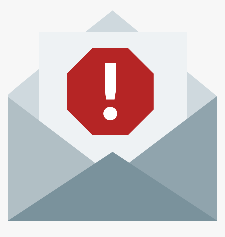Envelope With Warning Message - Graphic Design, HD Png Download