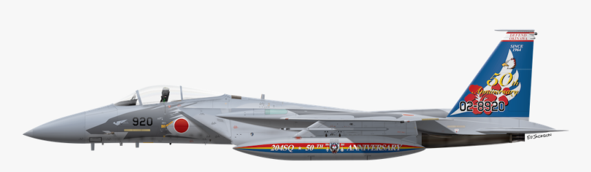 Clip Art F14 Afterburner - Japanese Self Defense Air Force Aircraft Profiles, HD Png Download