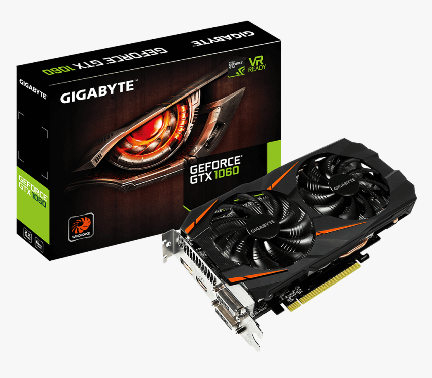 Gigabyte 1060 6gb Oc, HD Png Download