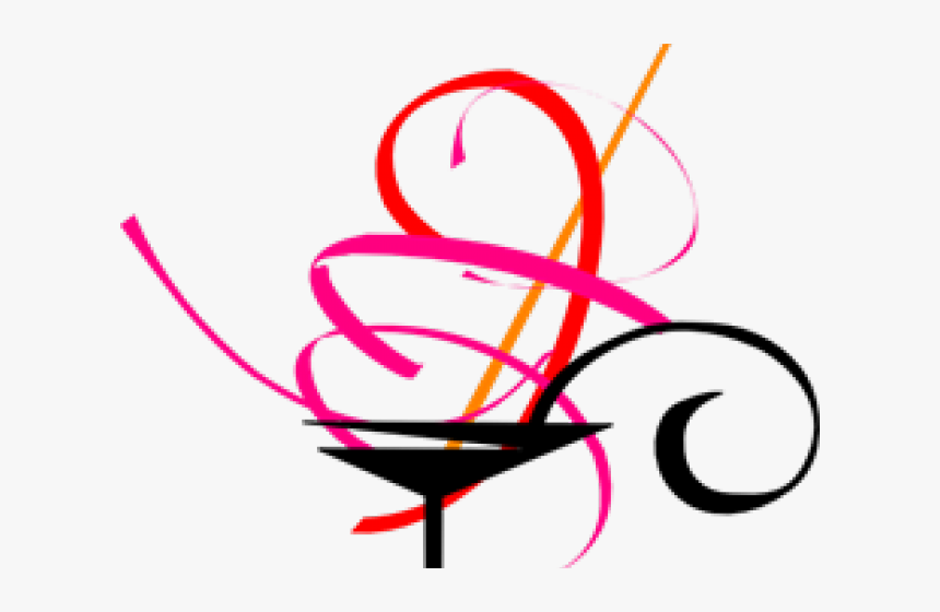 Martini Glass Clipart - Black And White Martini Glass, HD Png Download