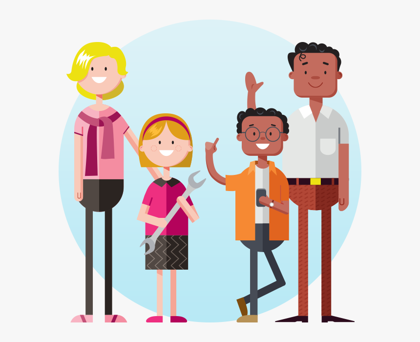 Transparent Cartographer Clipart - Parent And Student Cartoon, HD Png Download