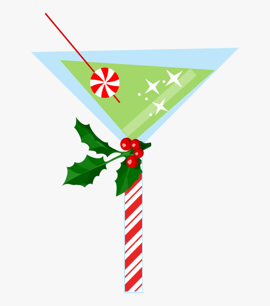 Clip Art Of Christmas Martini, HD Png Download
