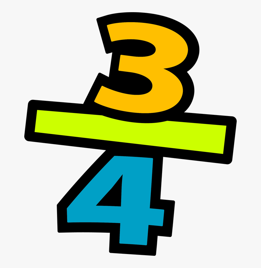 Multiplication Clip Art 8 Multiplication Clipart Fans - Fraction Clipart, HD Png Download