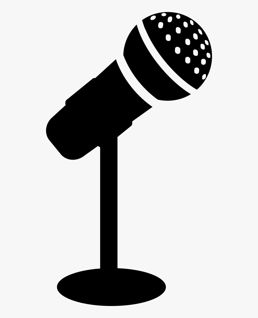 Microphone For A Singer Or A Conference Comments - Transparent Background Microphone Clipart, HD Png Download