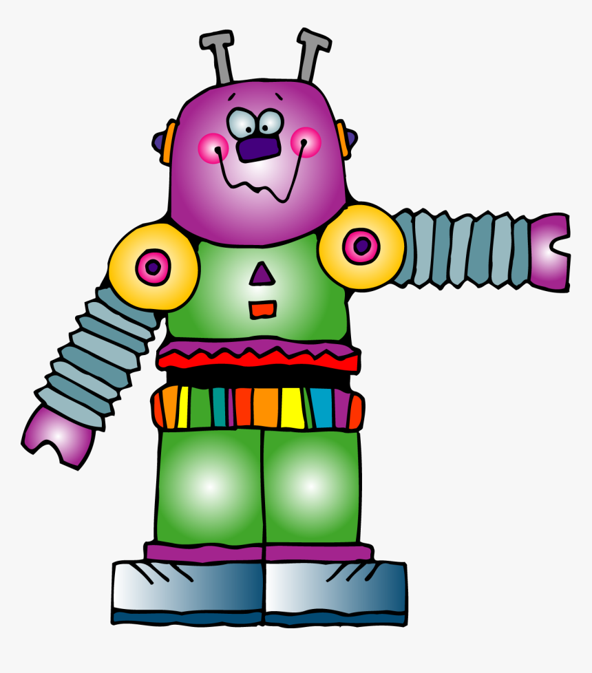 Multiplication Clipart Cartoon Character - Dj Inkers Robot, HD Png Download