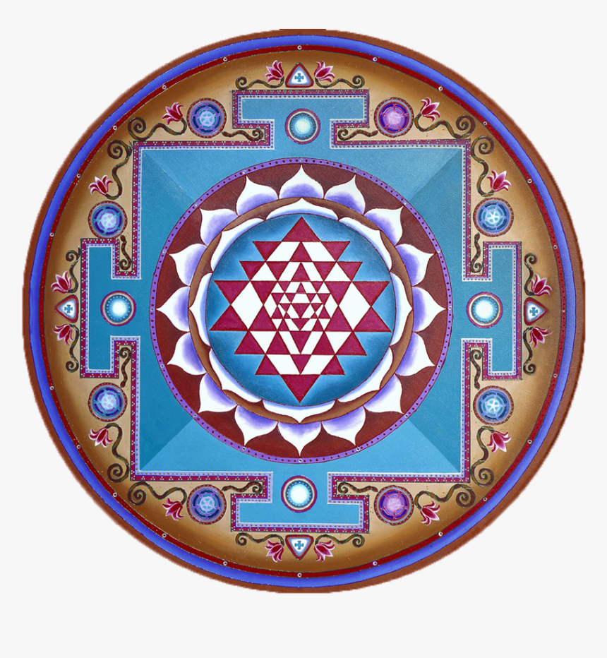 Transparent Sri Yantra Png - Sri Yantra Red Color Tattoo, Png Download