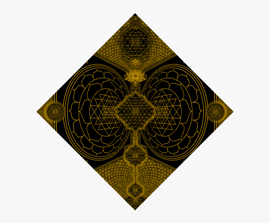0111 Sri Yantra Bandana Go - Circle, HD Png Download