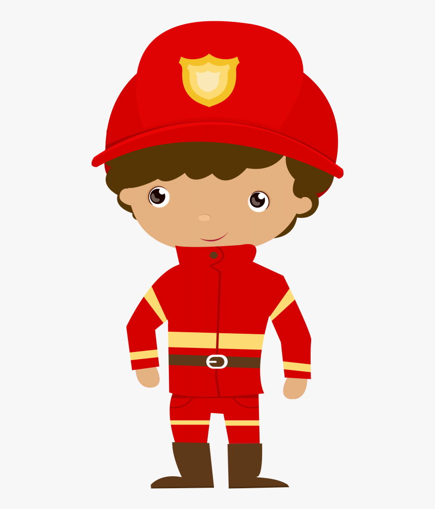 B *✿* De Bombero Cute Clipart, Clip Art, Firefighter - Bombeiro Desenho Png, Transparent Png