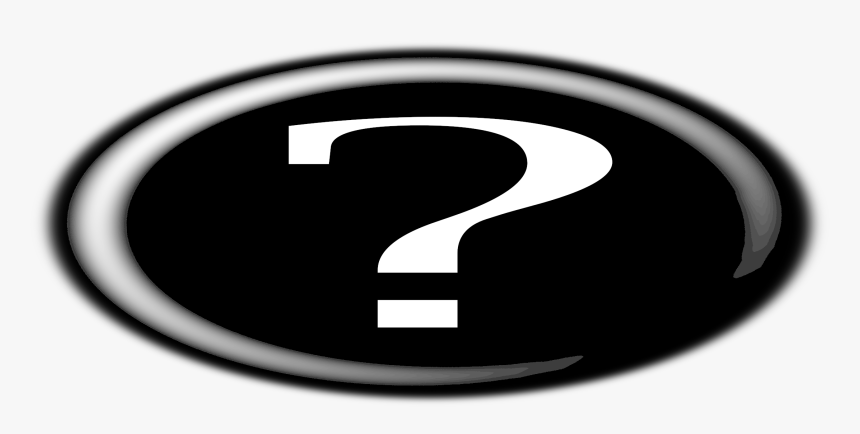 Mark Button Big Image - Icon Tana Tanya Hitam Putih Png, Transparent Png