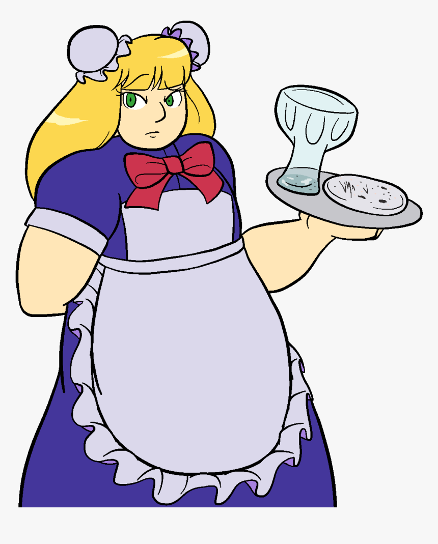 Transparent Job Clipart - Girl Waitress Png, Png Download