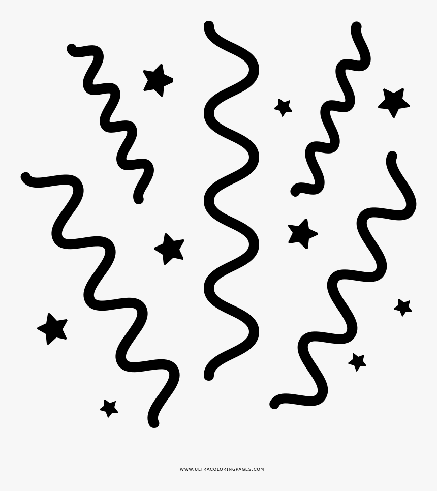 Dibujo De Serpentinas Para Colorear - Moon And Rocket Tattoo, HD Png Download