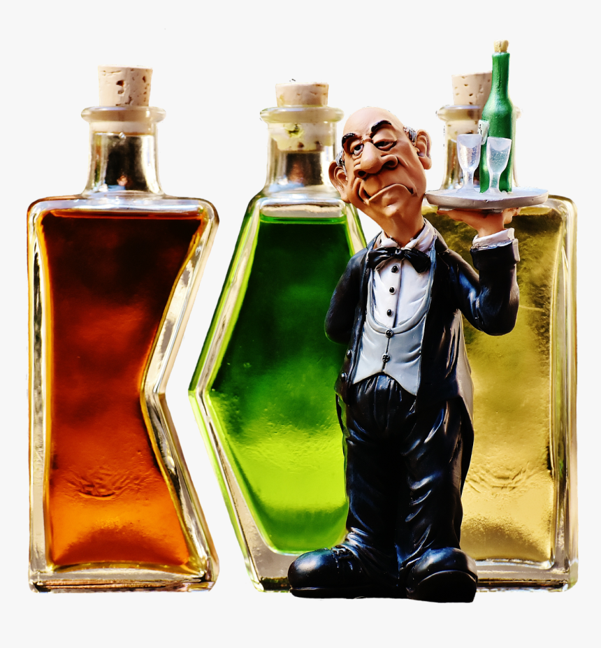 Waiter Beverages Bottles Free Picture - Drink, HD Png Download