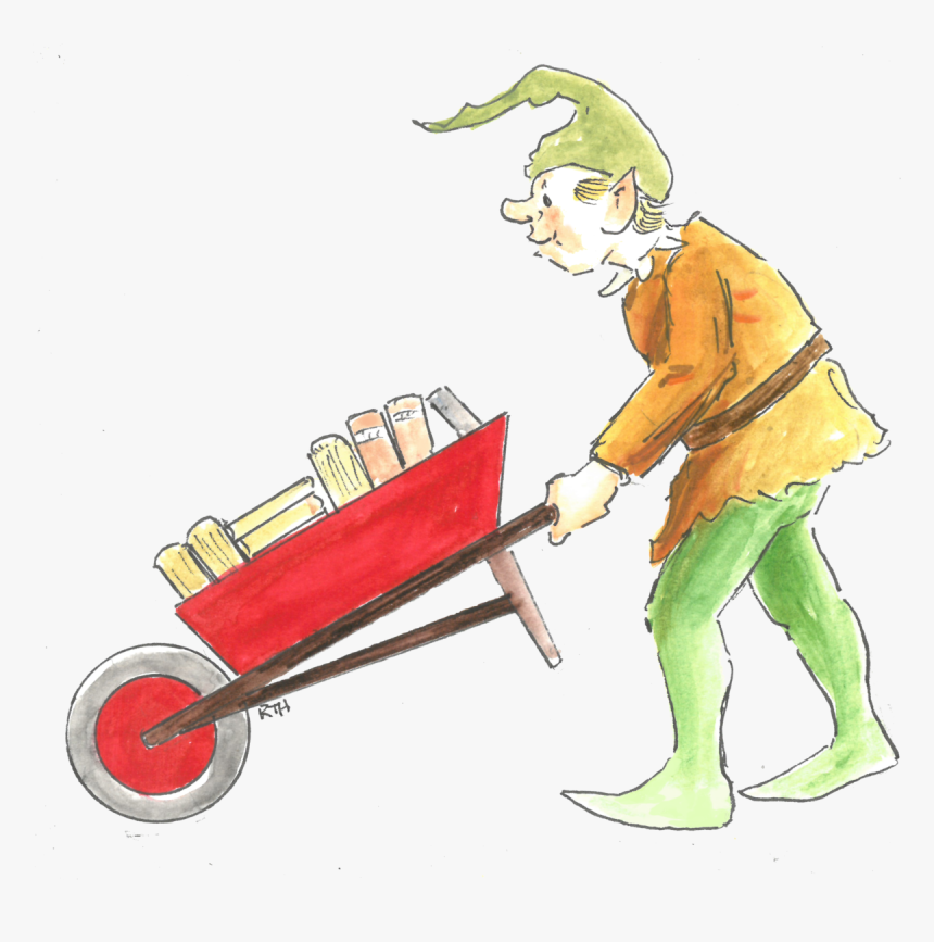 Books By The Barrow - Cartoon, HD Png Download