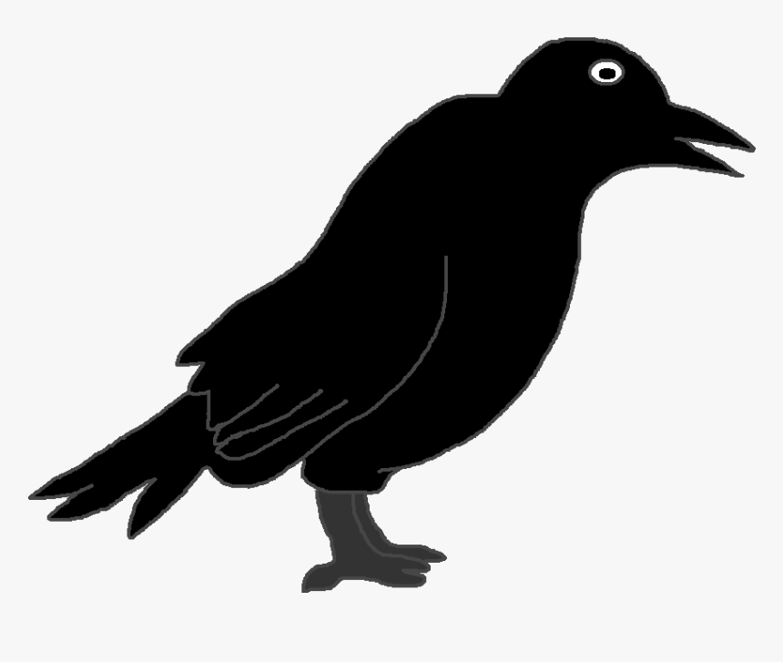 Graphics By Ruth - Outline Picture Of Crow, HD Png Download