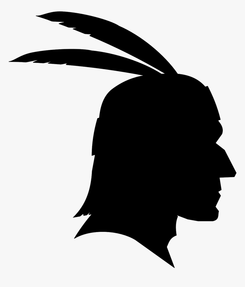 Silhouette Native American Clipart, HD Png Download