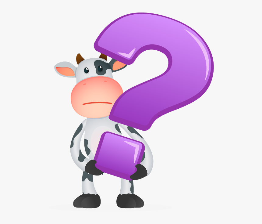 Cow With Question Marks, HD Png Download