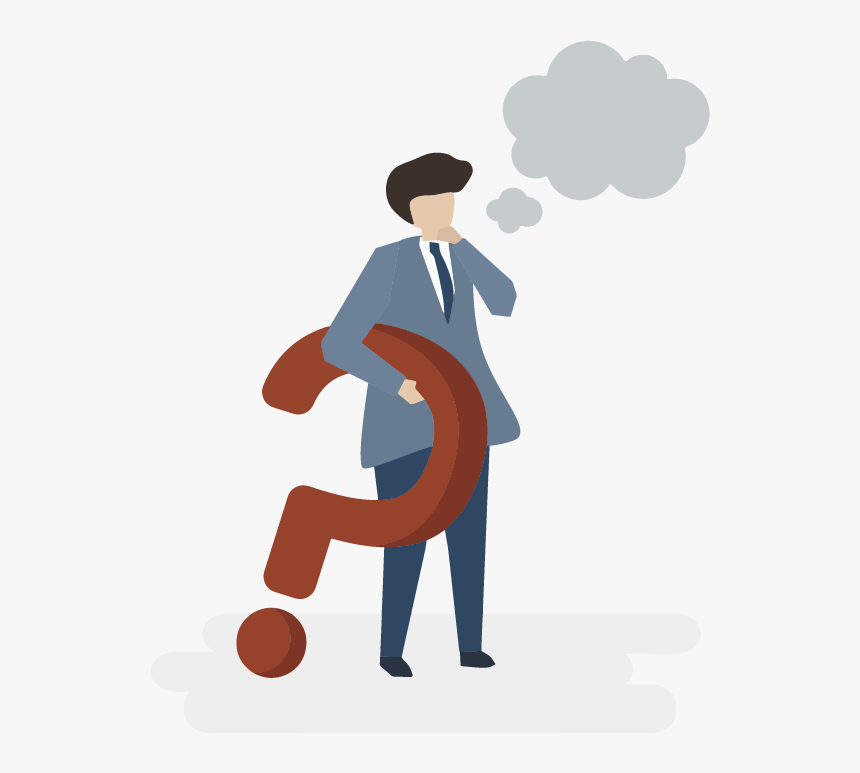 Motion Design Image - Client Se Posant Des Questions, HD Png Download