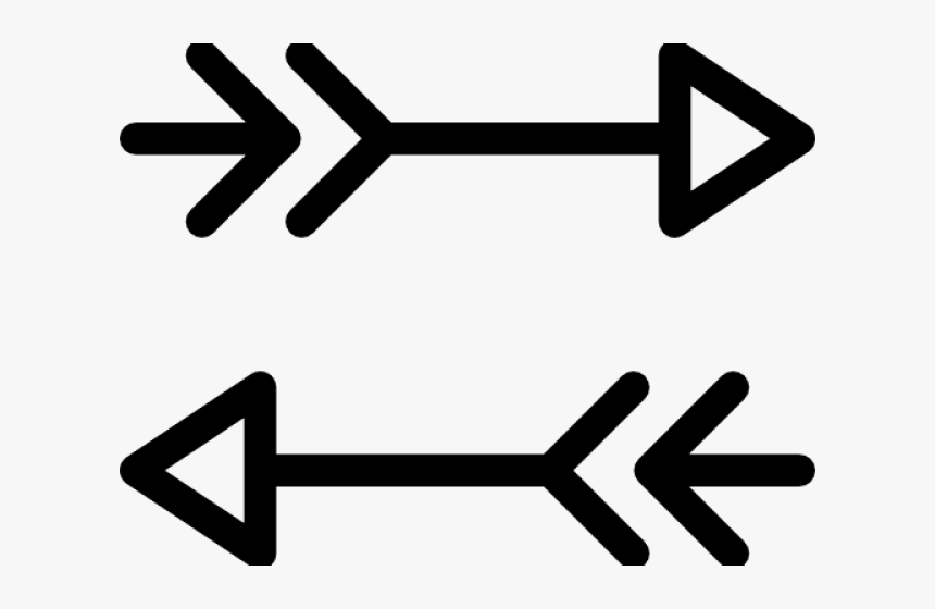 Transparent Drawn Arrow Png - Indian Arrow Vector White, Png Download