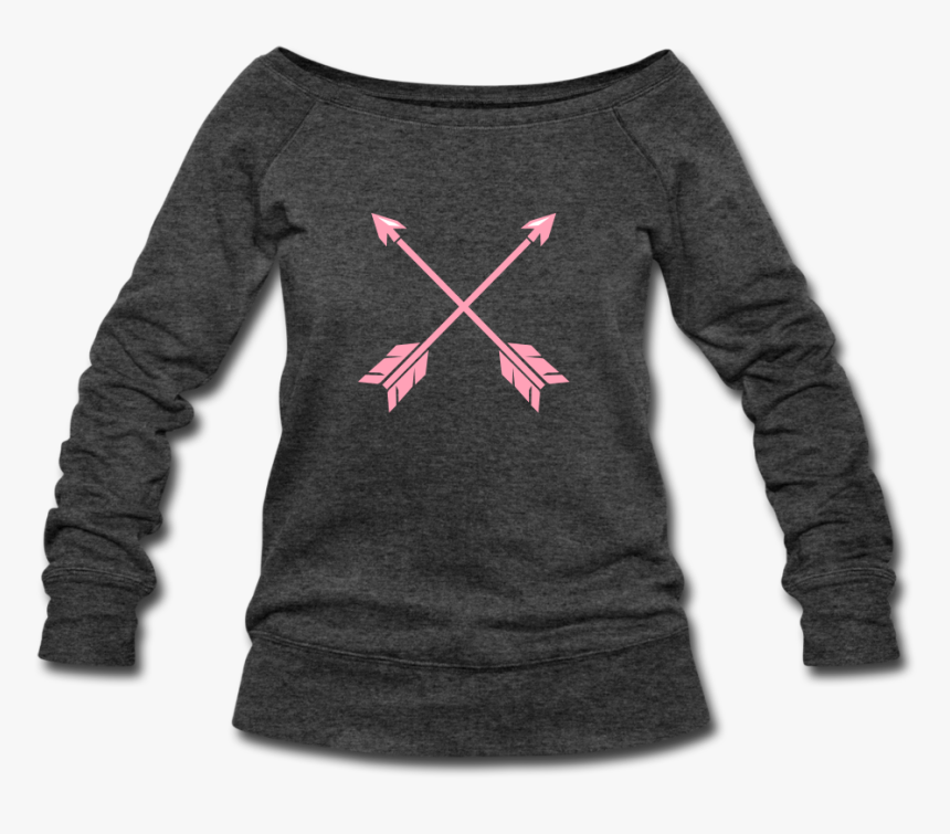 Native American Pink Arrows Women S Wideneck Sweatshirt - Femme Enceinte T Shirt Original, HD Png Download