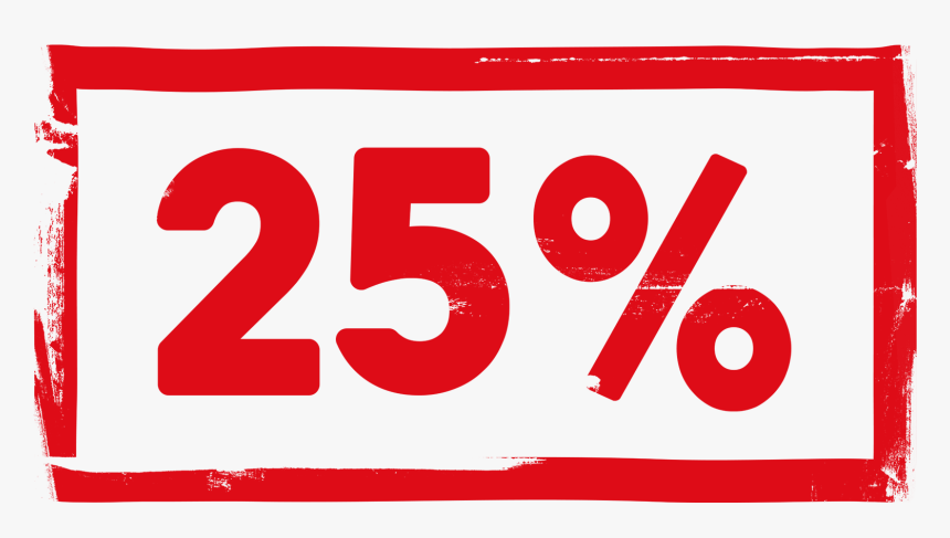 25 Percent Stamp Psd, HD Png Download