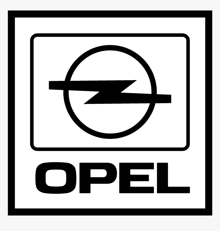 Opel Logo Black And White, HD Png Download