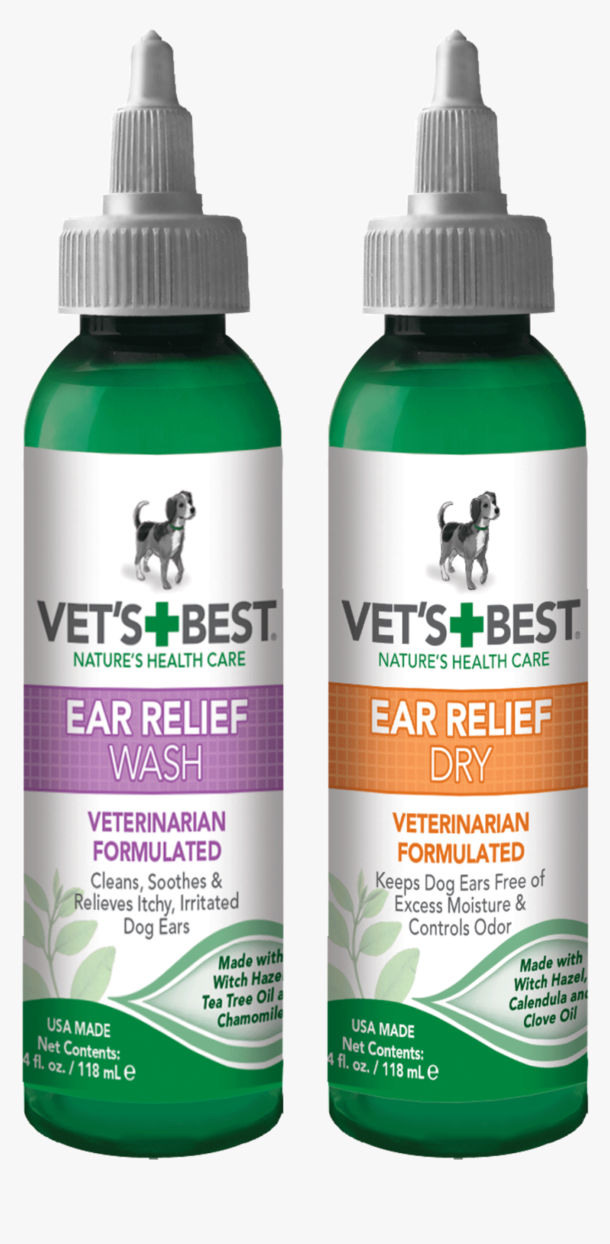 Vet S Best Dog Ear Cleaner Kit, Ear Relief Wash & Dry, HD Png Download
