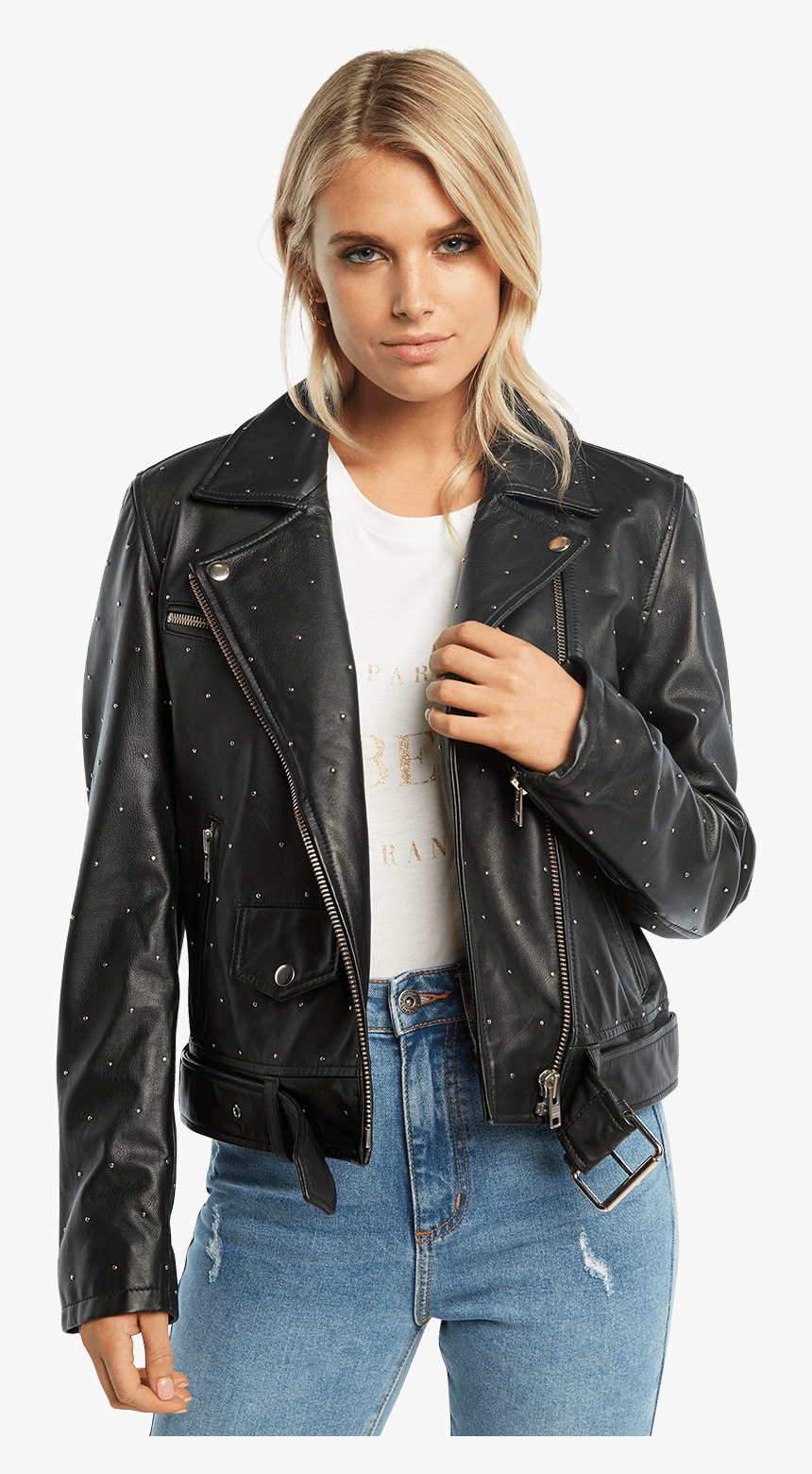 leather jacket bardot