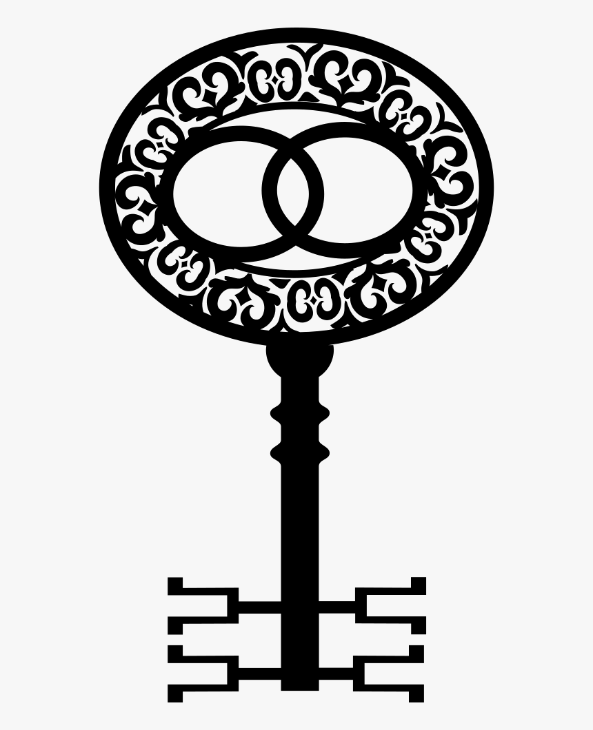 Elegant Vintage Ovals Key Shape Design, HD Png Download , Transparent ...