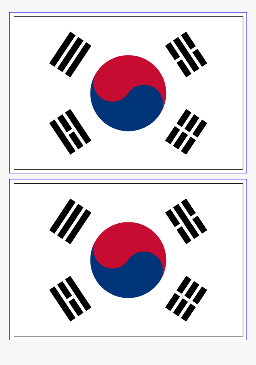 Circle Transparent South Korea Flag, HD Png Download