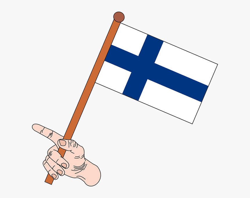 Flag, Flag Of Finland, Finland, Finnish Border Flag - North Korean Flag Transparent, HD Png Download