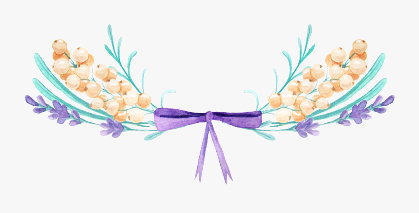 Beautiful Floral Dividing Line Transparent Decorative - Portable Network Graphics, HD Png Download