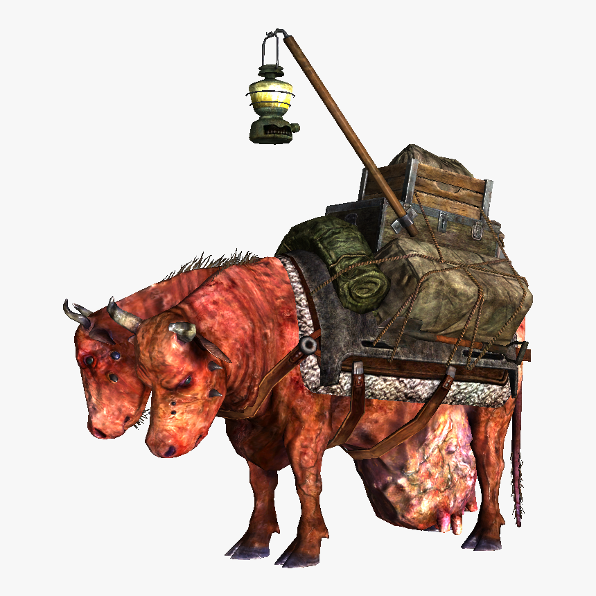 Crow Clipart Fallout Jpg - Brahmin Fallout Fan Art, HD Png Download