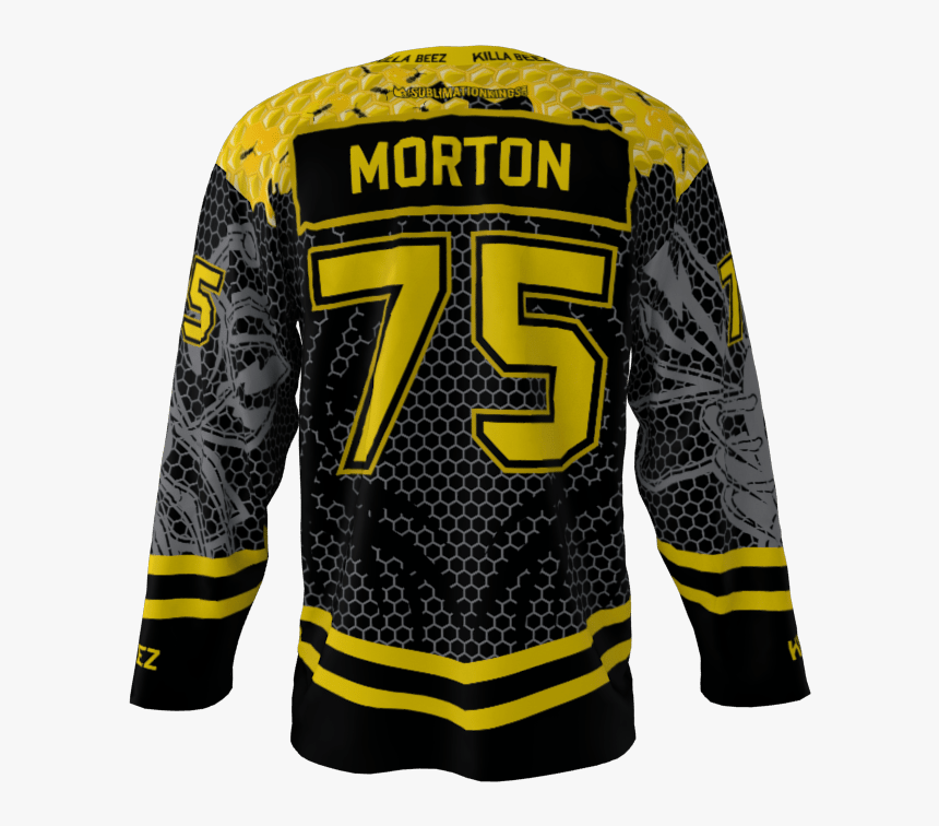 Killer Bees Black Custom Hockey Jersey - Sweater, HD Png Download