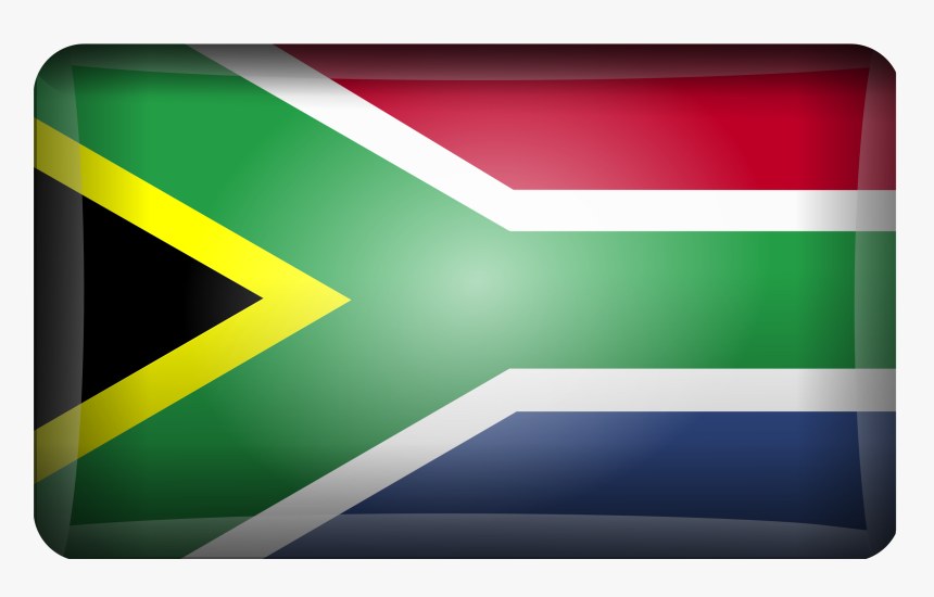 South African Flag 1 Clip Arts - South African Flag Cartoon, HD Png Download