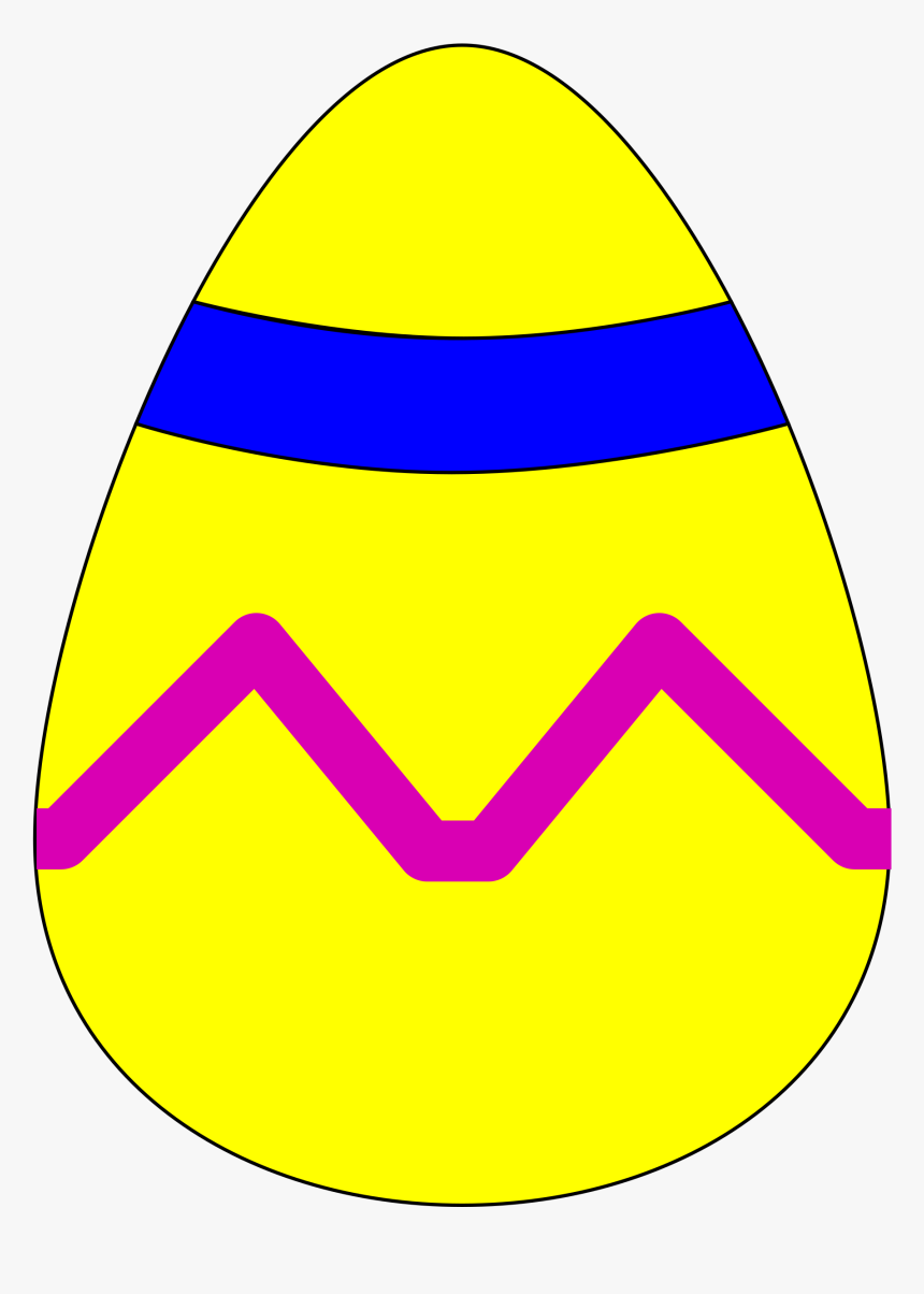 Easter Egg Yellow 555px - Easter Egg Clip Art, HD Png Download