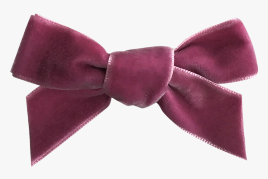 Image Of Dusty Lavender French Velvet Petit Bow Clip - Satin, HD Png Download
