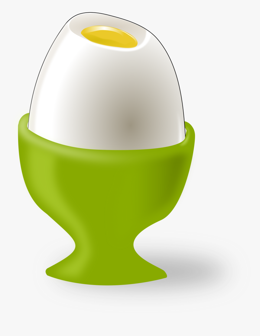 Egg In Cup Vector Clipart - Soft Boiled Egg Cartoon, HD Png Download
