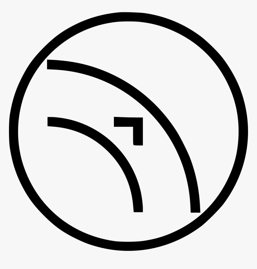 Outset Curve Object Path Arrow Up Adjust Border Comments - Circle, HD Png Download