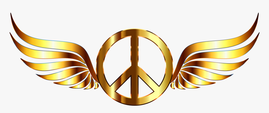 Peace Symbols Gold Computer Icons - Gold Peace Sign Png, Transparent Png