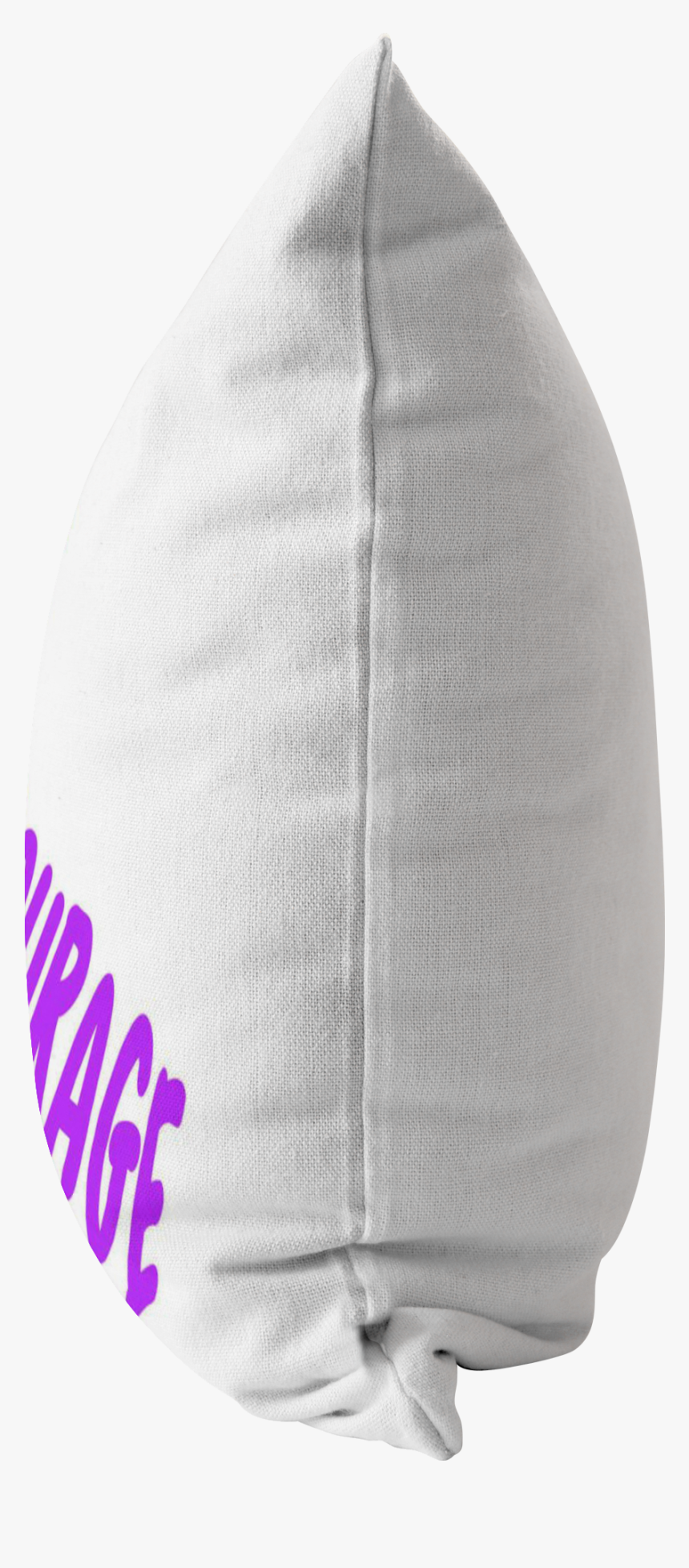 Purple Awareness Ribbon With Words Pillow - Pillow Side View, HD Png Download