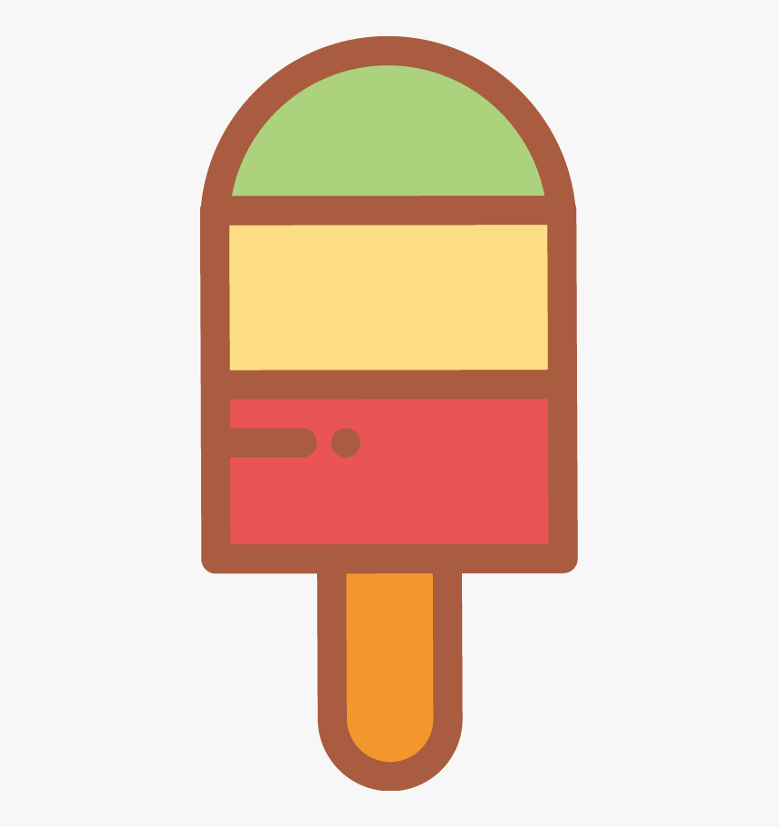 Free Online Ice Cream Egg Rolls Vector For Design Sticker, HD Png Download
