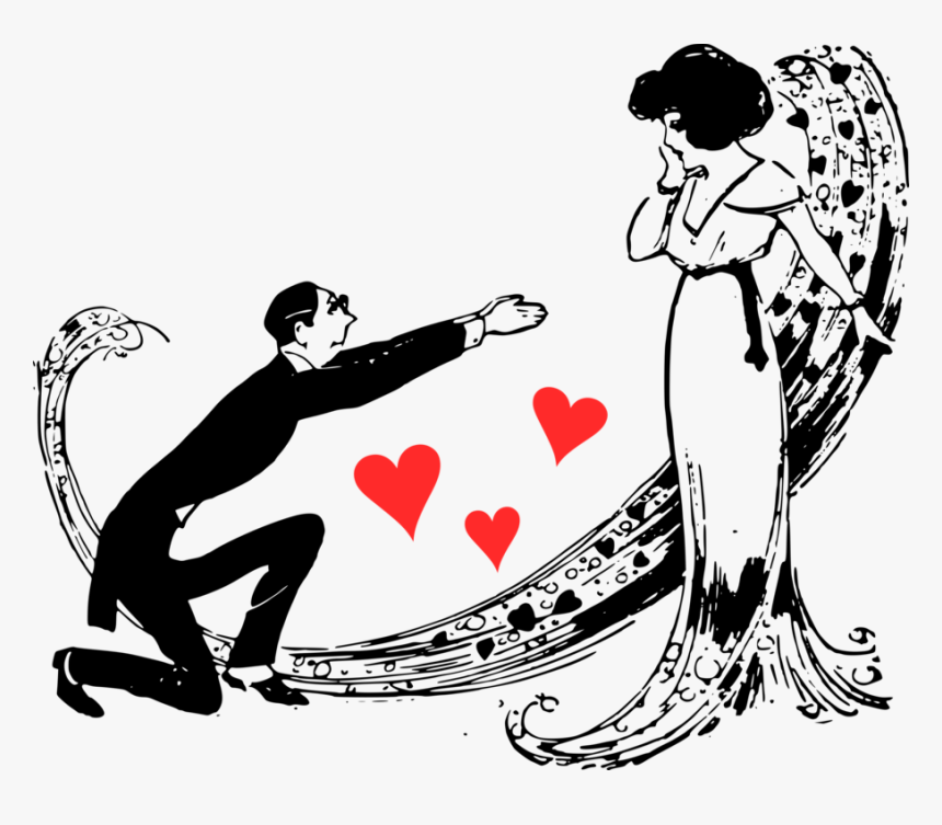 Love Couple Clip Art Png, Transparent Png