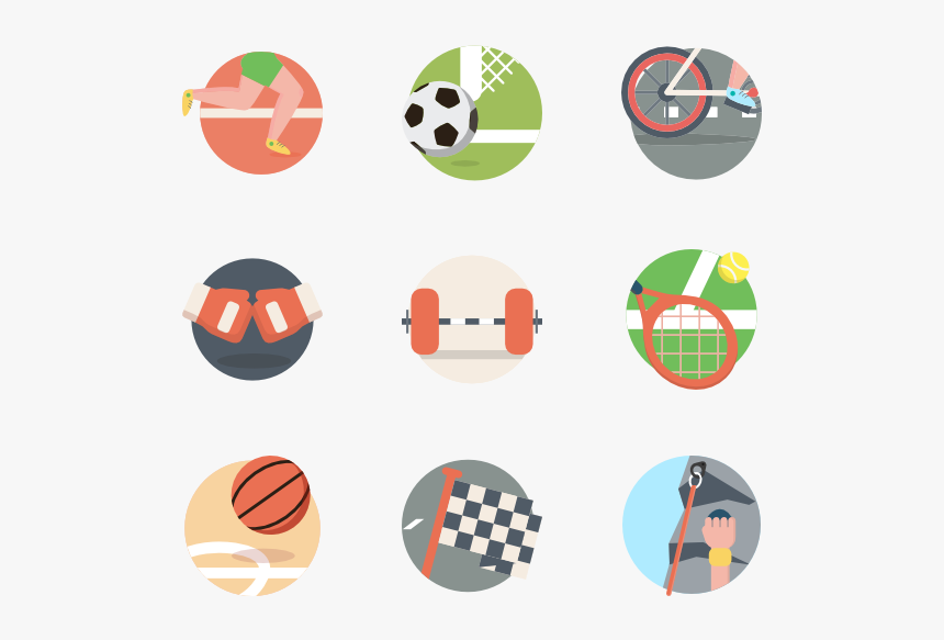 Exercise Png Photos - Colored Sports Icon Png, Transparent Png