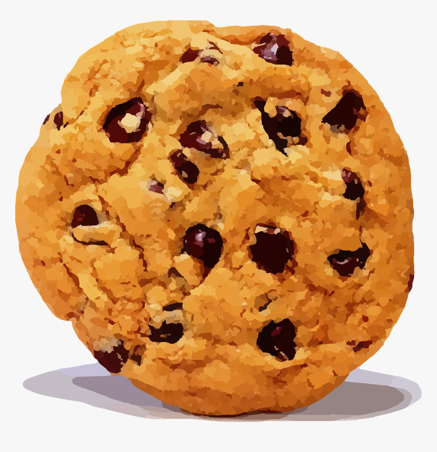 Cookie - Chocolate Chip Cookies Clipart, HD Png Download