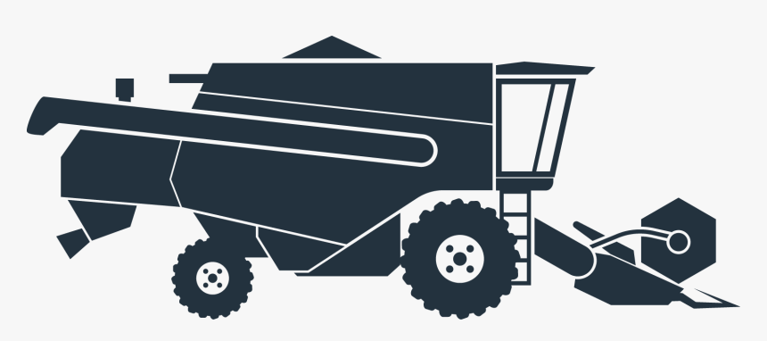 Agriculture Agricultural Machinery Tractor Cultivator - Tracteur Silhouette Png, Transparent Png