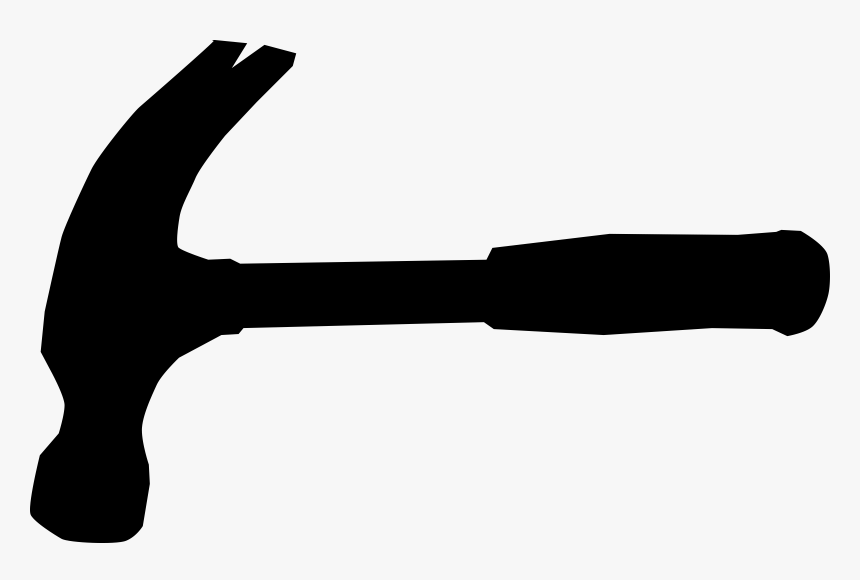 Silhouette,monochrome Photography,hand - Hammer Silhouette Svg, HD Png Download