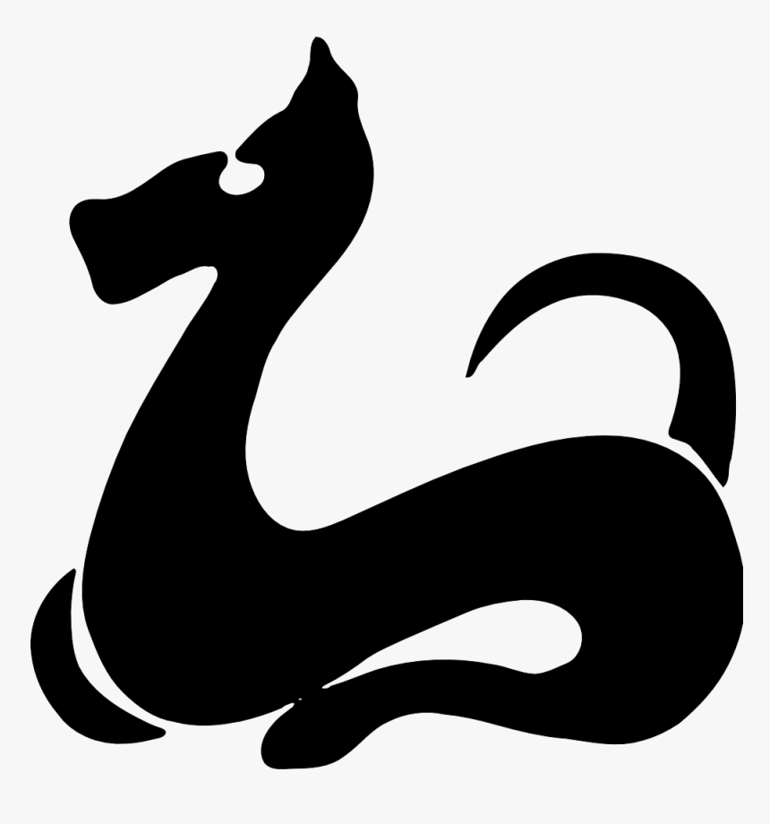 Yves Guillou Chien Black White Clipartist - Chinese Zodiac Icons Download, HD Png Download