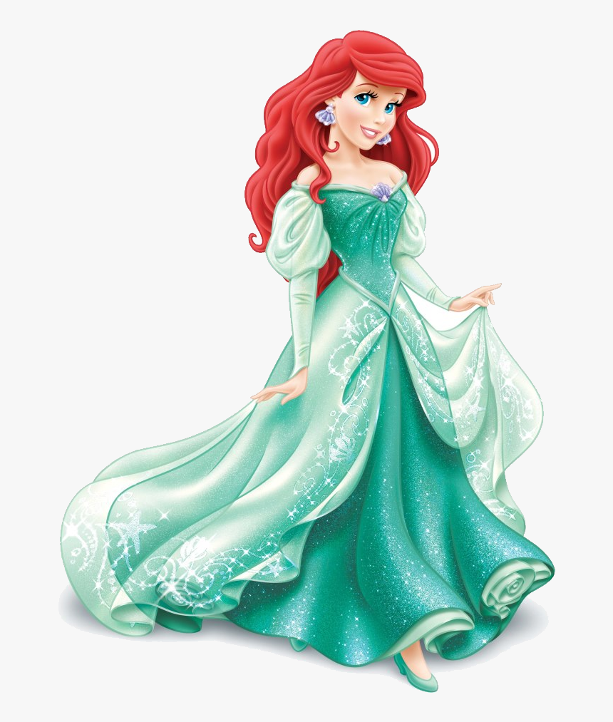 Princess Ariel Green Dress, HD Png Download