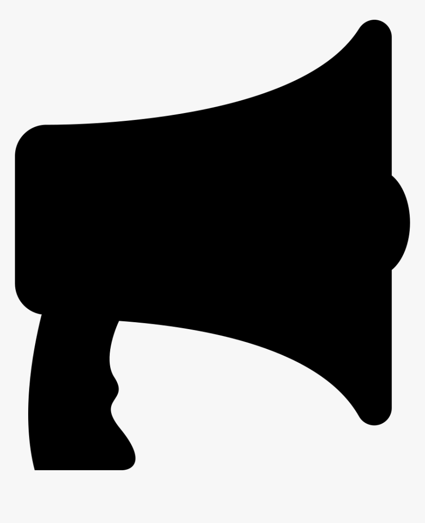 Megaphone Or Speaker Silhouette Svg Png Icon Free Download - Speaker Silhouette Icon, Transparent Png