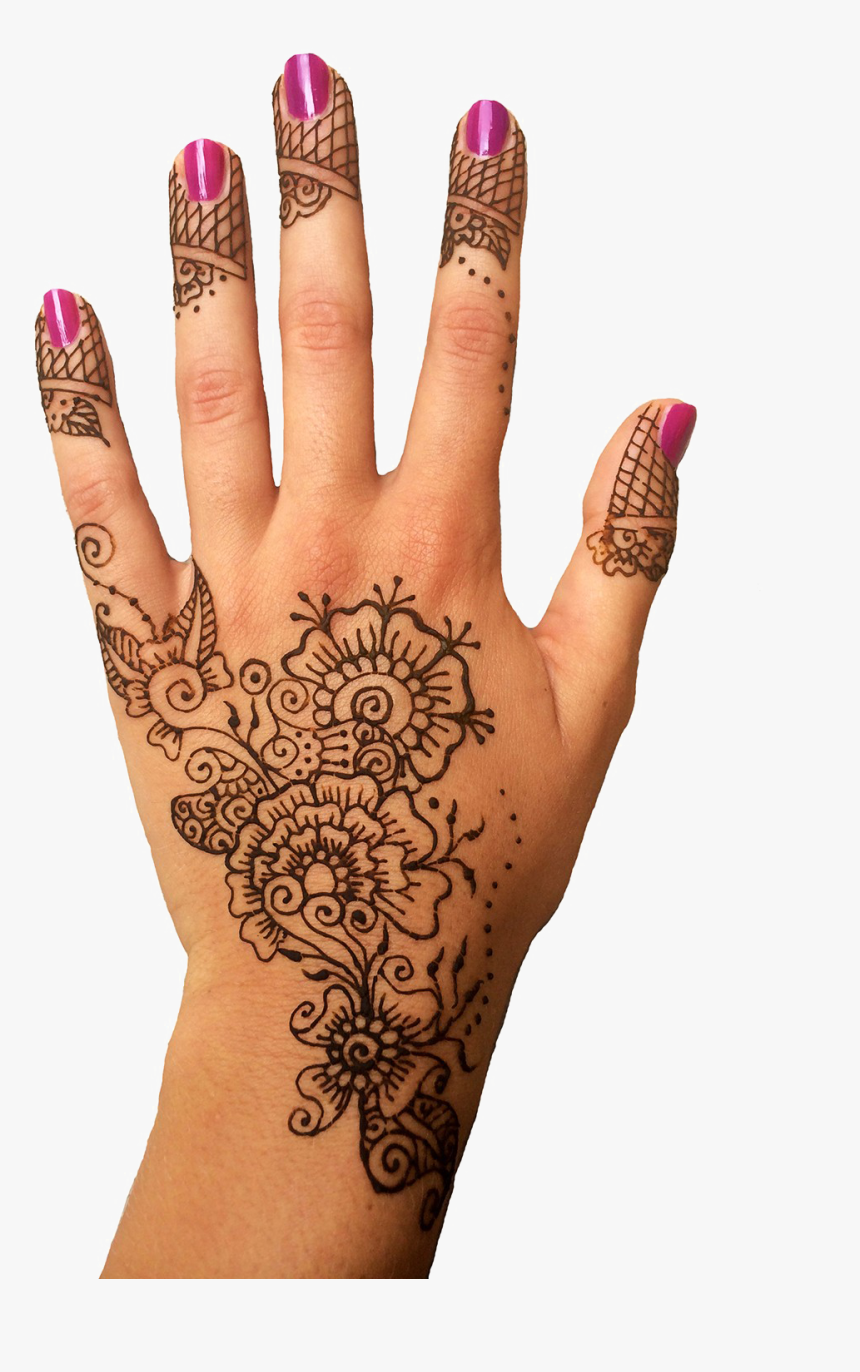 Mehendi Hand Designs Transparent Png - Henna On Hand Png, Png Download